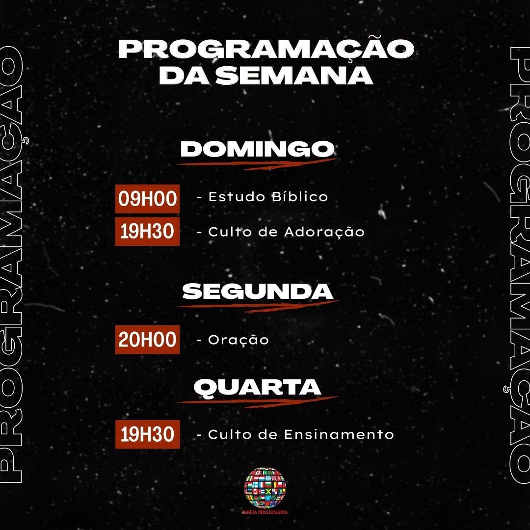 Programação da Semana